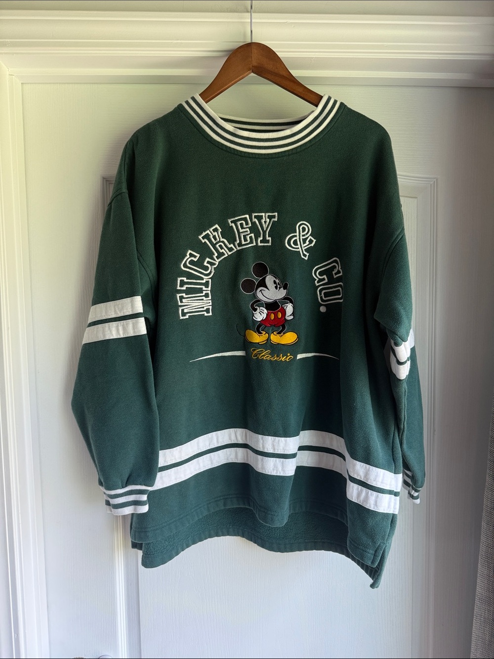 Mickey & Co. Classic Green Crewneck Sweater